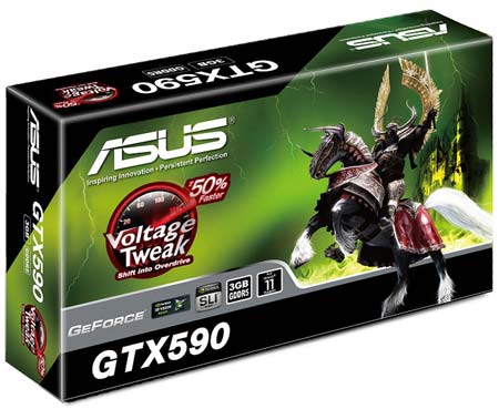 Фотография GeForce GTX 590 от ASUS (ENGTX590/3DIS/3GD5)